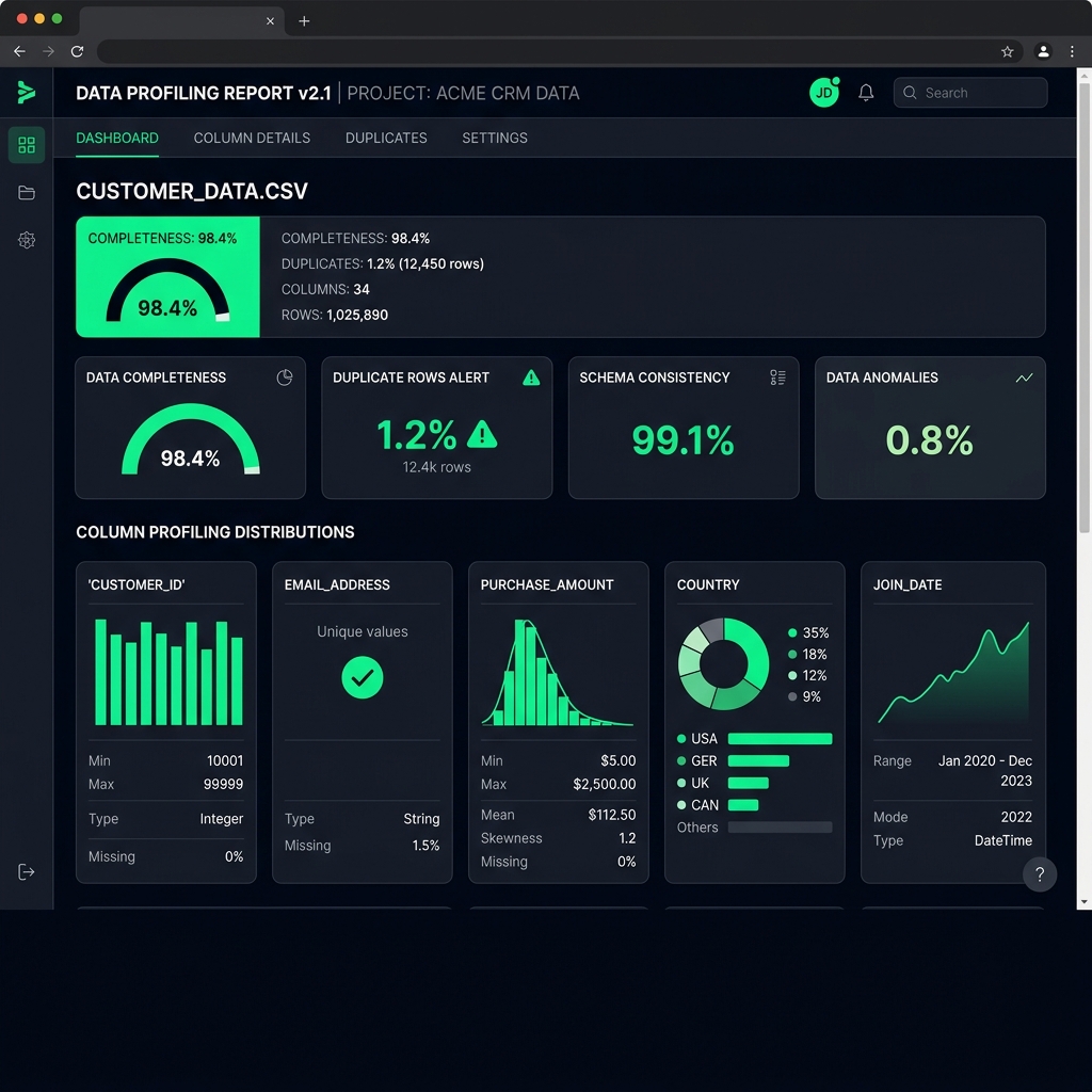 Forensic HTML Profiler Report